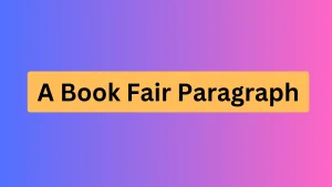 A Book Fair Paragraph